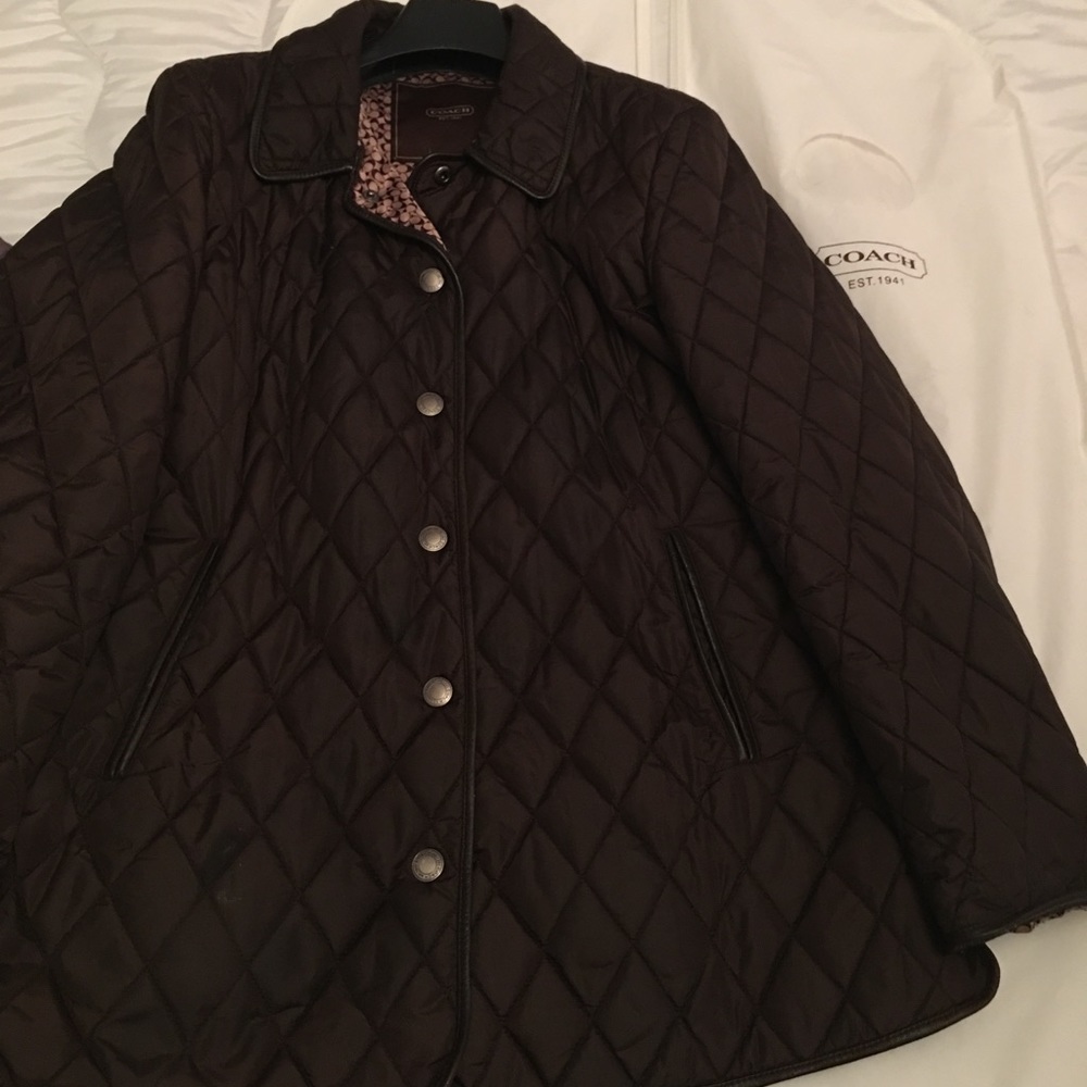 Coach Brown Hack Quilted jacket